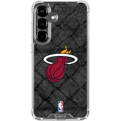 NBA Miami Heat Dark Rust Galaxy S26 Plus Clear Case