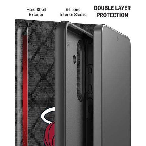 NBA Miami Heat Dark Rust Galaxy S26 Plus Impact Case