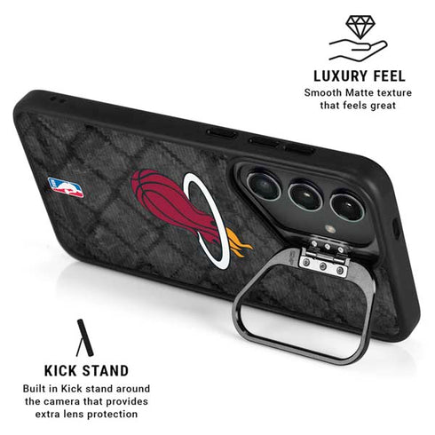 NBA Miami Heat Dark Rust Galaxy S26 Plus Kickstand Case