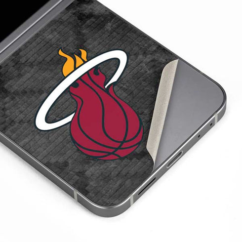 NBA Miami Heat Dark Rust Galaxy Z Flip6 Skin