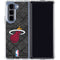 NBA Miami Heat Dark Rust Galaxy Z Fold5 5G Clear Case