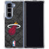 NBA Miami Heat Dark Rust Galaxy Z Fold5 5G Clear Case