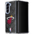 NBA Miami Heat Dark Rust Galaxy Z Fold5 5G Clear Case
