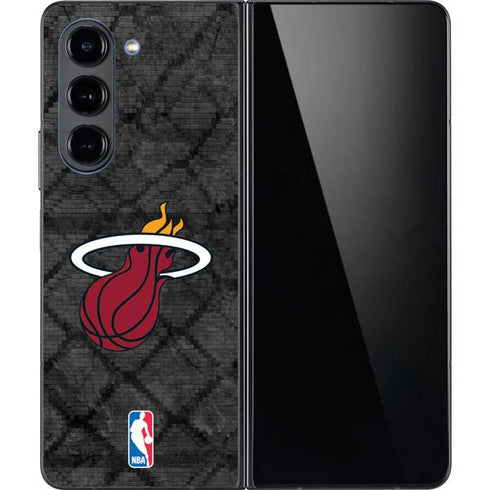 NBA Miami Heat Dark Rust Galaxy Z Fold5 5G Skin