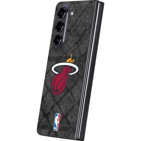 NBA Miami Heat Dark Rust Galaxy Z Fold5 5G Skin