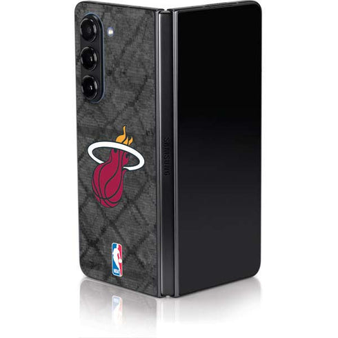 NBA Miami Heat Dark Rust Galaxy Z Fold5 5G Skin