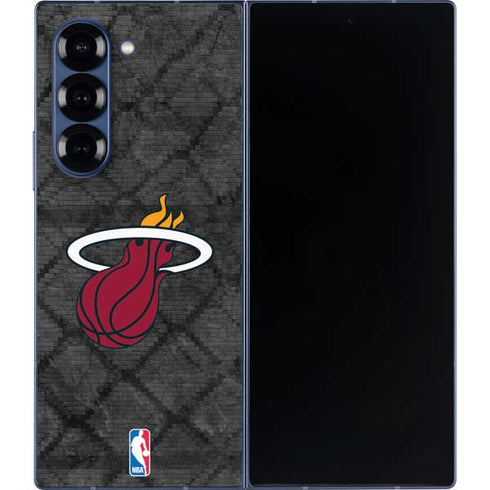 NBA Miami Heat Dark Rust Galaxy Z Fold6 Skin