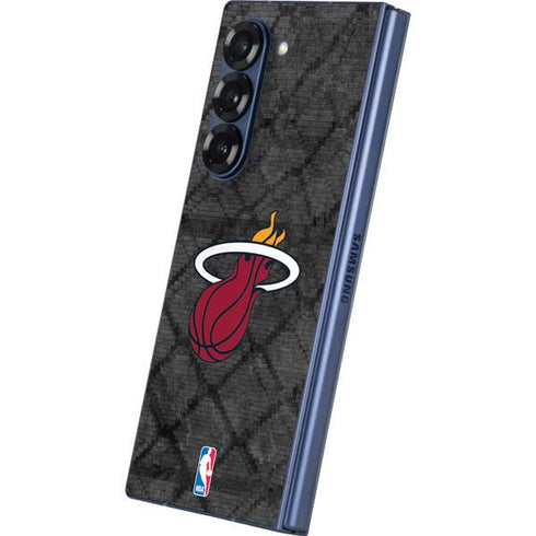NBA Miami Heat Dark Rust Galaxy Z Fold6 Skin