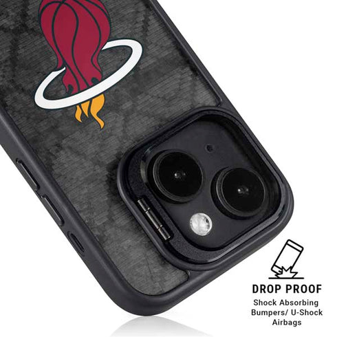 NBA Miami Heat Dark Rust iPhone 13 Kickstand Case