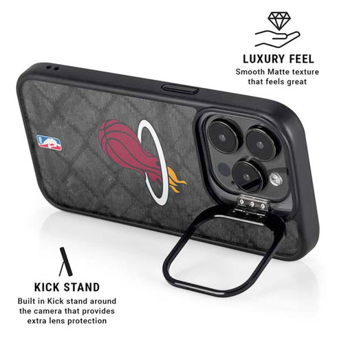 NBA Miami Heat Dark Rust iPhone 13 Pro Kickstand Case