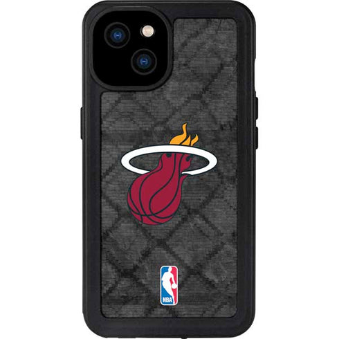 NBA Miami Heat Dark Rust iPhone 15 Plus Waterproof Case