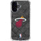NBA Miami Heat Dark Rust iPhone 16 Clear Case