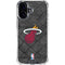 NBA Miami Heat Dark Rust iPhone 16 Plus Clear Case