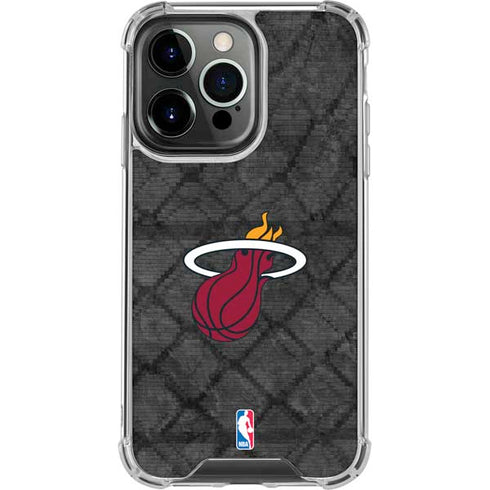 NBA Miami Heat Dark Rust iPhone 16 Pro Clear Case