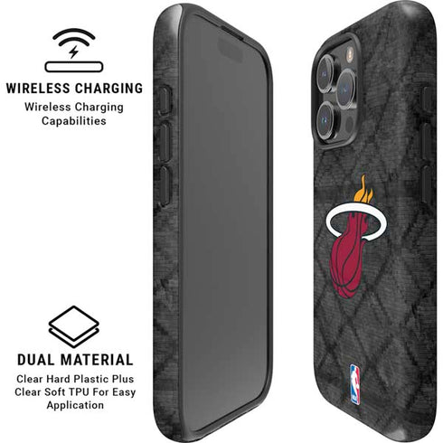 NBA Miami Heat Dark Rust iPhone 16 Pro Magsafe Impact Case
