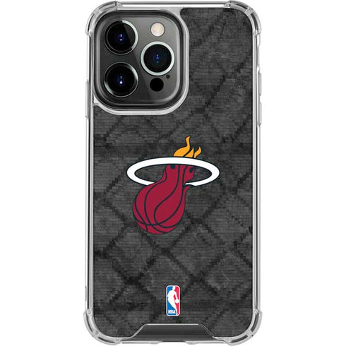 NBA Miami Heat Dark Rust iPhone 16 Pro Max Clear Case