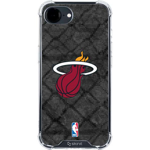NBA Miami Heat Dark Rust iPhone 16e Clear Case