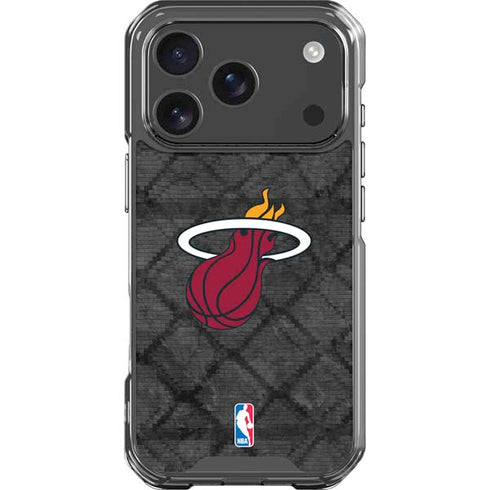 NBA Miami Heat Dark Rust iPhone 18 Pro Clear Case