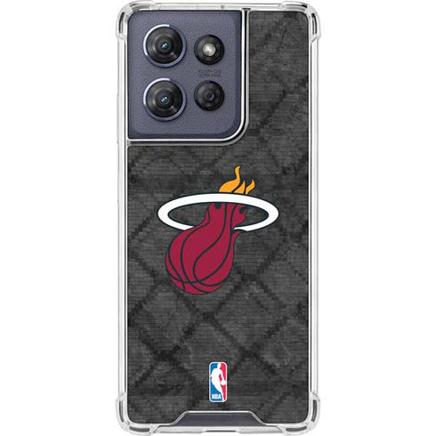 NBA Miami Heat Dark Rust Moto G 5G (2025) Clear Case