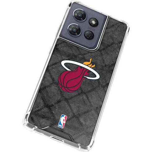 NBA Miami Heat Dark Rust Moto G 5G (2025) Clear Case