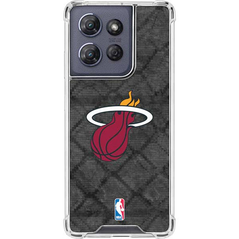NBA Miami Heat Dark Rust Moto G Play 5G (2025) Clear Case