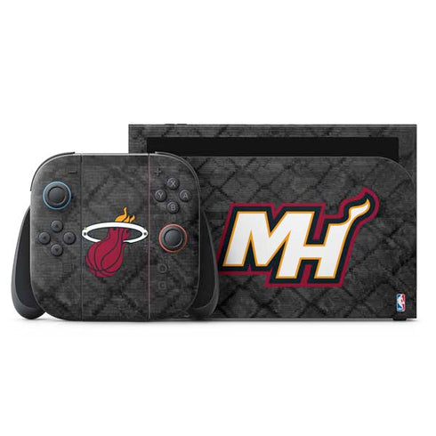NBA Miami Heat Dark Rust Nintendo Skins