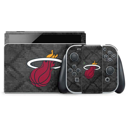 NBA Miami Heat Dark Rust Nintendo Skins