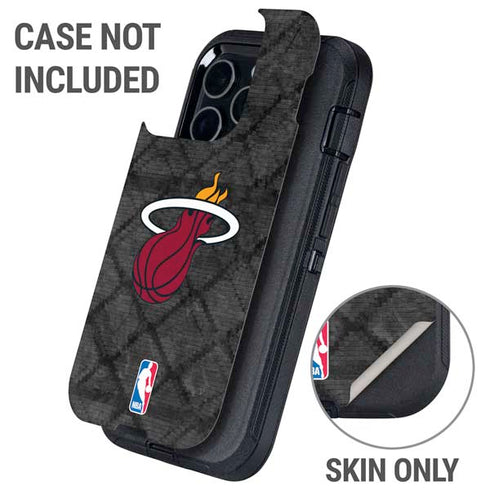 NBA Miami Heat Dark Rust Otterbox Defender iPhone Skin
