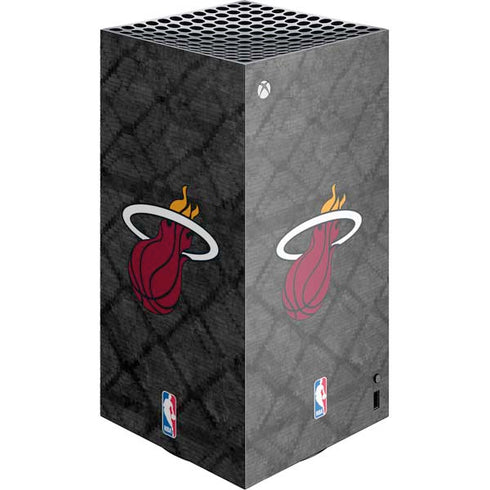 NBA Miami Heat Dark Rust XBox Series X Digital Edition Console Skin