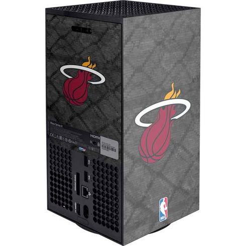 NBA Miami Heat Dark Rust XBox Series X Digital Edition Console Skin
