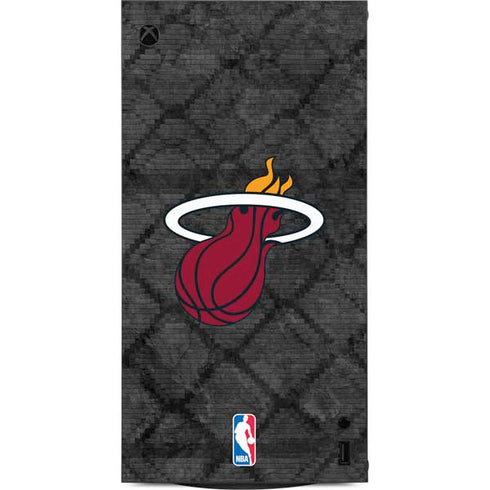 NBA Miami Heat Dark Rust XBox Series X Digital Edition Console Skin