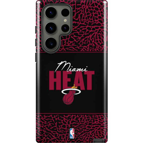 NBA Miami Heat Elephant Print Galaxy S23 Ultra Pro Case