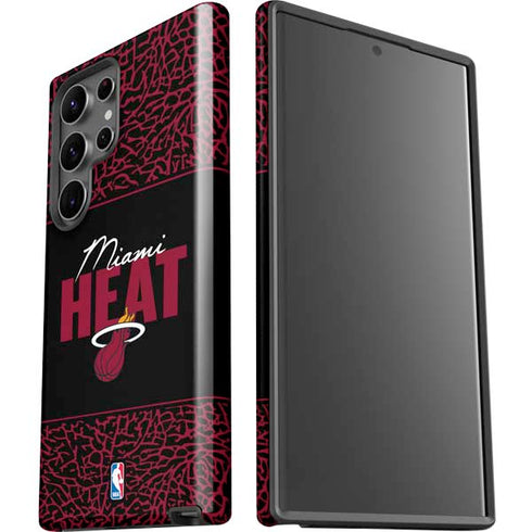 NBA Miami Heat Elephant Print Galaxy S23 Ultra Pro Case