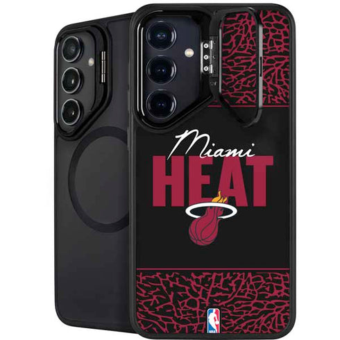 NBA Miami Heat Elephant Print Galaxy S24 Kickstand Case