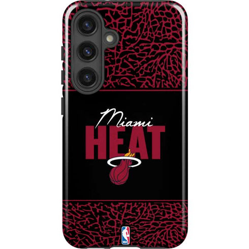 NBA Miami Heat Elephant Print Galaxy S25 Plus Impact Case