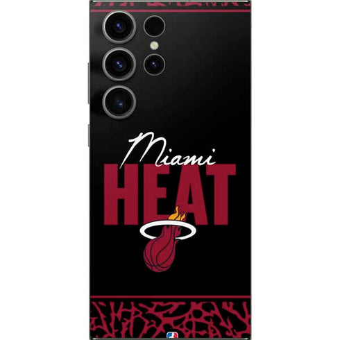 NBA Miami Heat Elephant Print Galaxy S24 Ultra Skin