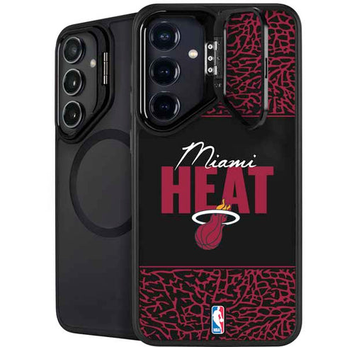 NBA Miami Heat Elephant Print Galaxy S26 Kickstand Case