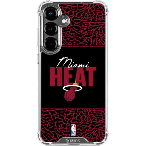 NBA Miami Heat Elephant Print Galaxy S26 Plus Clear Case