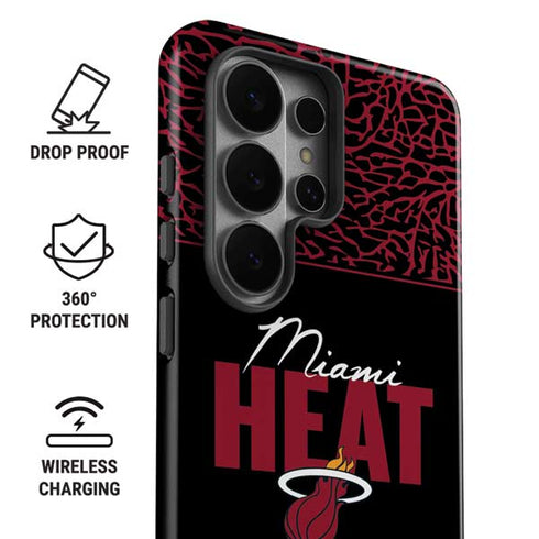 NBA Miami Heat Elephant Print Galaxy S26 Ultra Impact Case