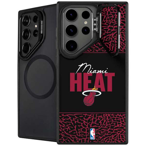 NBA Miami Heat Elephant Print Galaxy S26 Ultra Kickstand Case