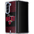 NBA Miami Heat Elephant Print Galaxy Z Fold5 5G Clear Case