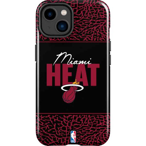 NBA Miami Heat Elephant Print iPhone 15 Impact Case