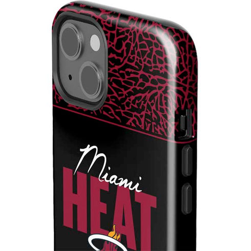 NBA Miami Heat Elephant Print iPhone 15 Impact Case