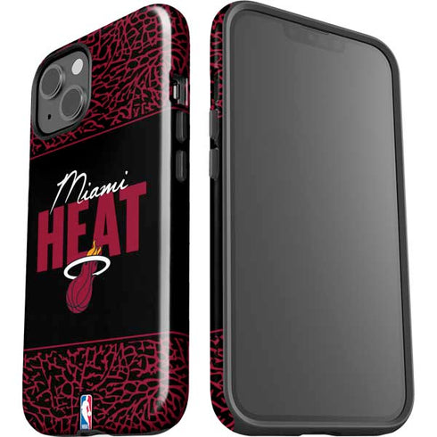 NBA Miami Heat Elephant Print iPhone 15 Impact Case
