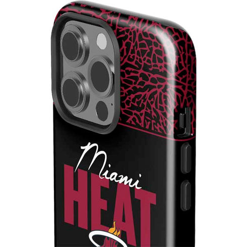 NBA Miami Heat Elephant Print iPhone 15 Pro Impact Case