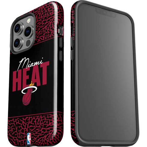 NBA Miami Heat Elephant Print iPhone 15 Pro Impact Case