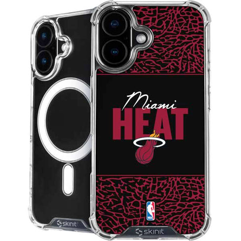 NBA Miami Heat Elephant Print iPhone 16 MagSafe Case
