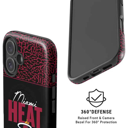 NBA Miami Heat Elephant Print iPhone 16 Magsafe Impact Case