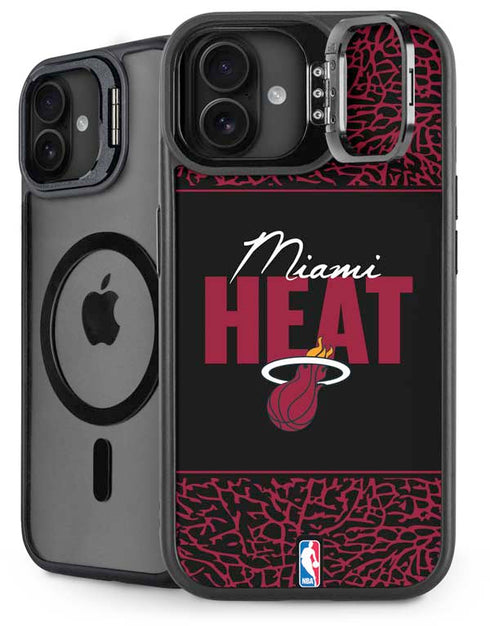 NBA Miami Heat Elephant Print iPhone 16 Plus Kickstand Case