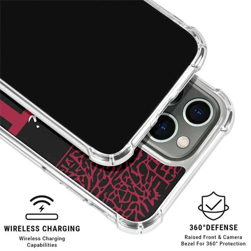 NBA Miami Heat Elephant Print iPhone 16 Pro Clear Case